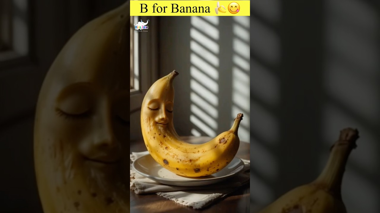 Really Weird AI🤖 | B for Banana 🍌 | Fun ABC Learning for Kids 👶📚 #shorts #ReallyWeirdAI 🤖#abcd