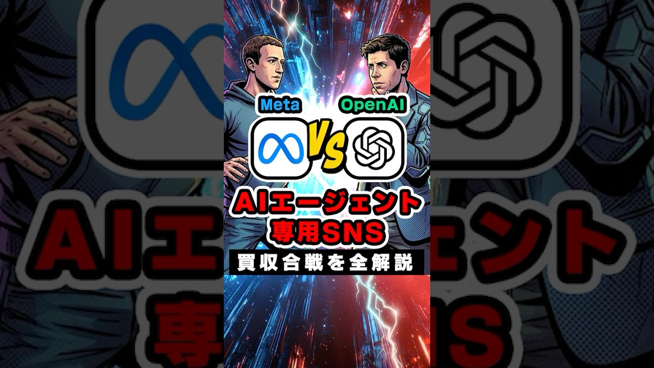 Meta vs OpenAI｜AIエージェント専用SNSをめぐる買収合戦を全解説