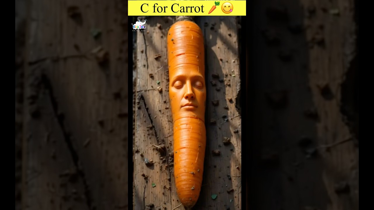 Really Weird AI 🤖 | C for Carrot 🥕| Fun ABC Learning for Kids 👶📚#shorts #ReallyWeirdAI #abcd