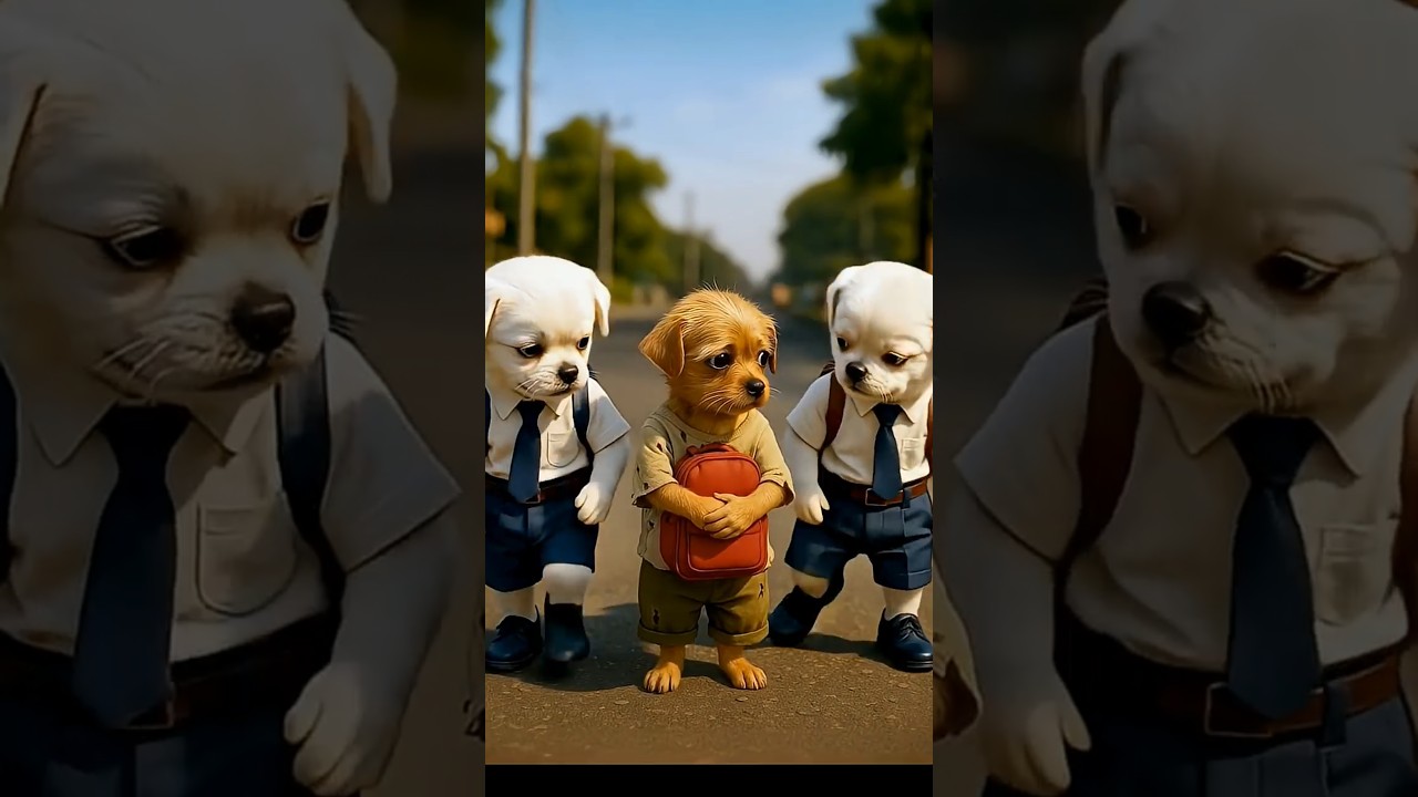 the poor dog asking for money for his study  #dog #ai #poordogstory #viral #dogsworld#music#dogfans