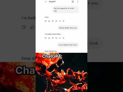 ChatGPT vs Grok… This Got Personal 💀 #chatgpt #memes #ai