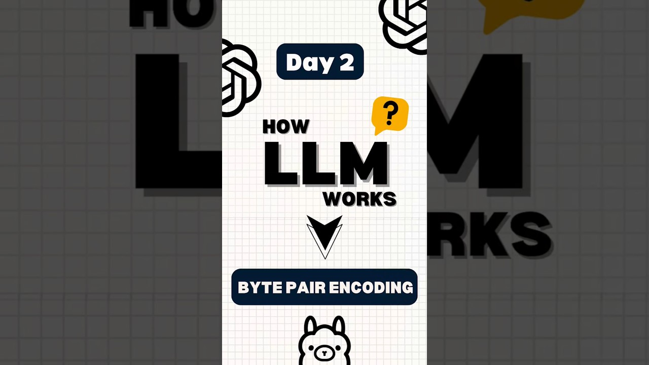 How LLM Works (Explained) | The Ultimate Guide To LLM | Day 2:BPE 🔥 #shorts #ai