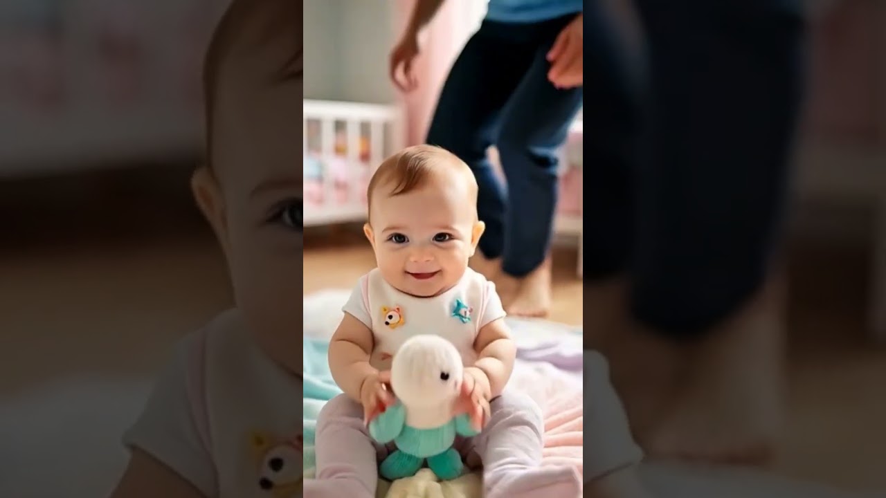 AI Baby’s first words!👶🤖 adorable moment saying papa.