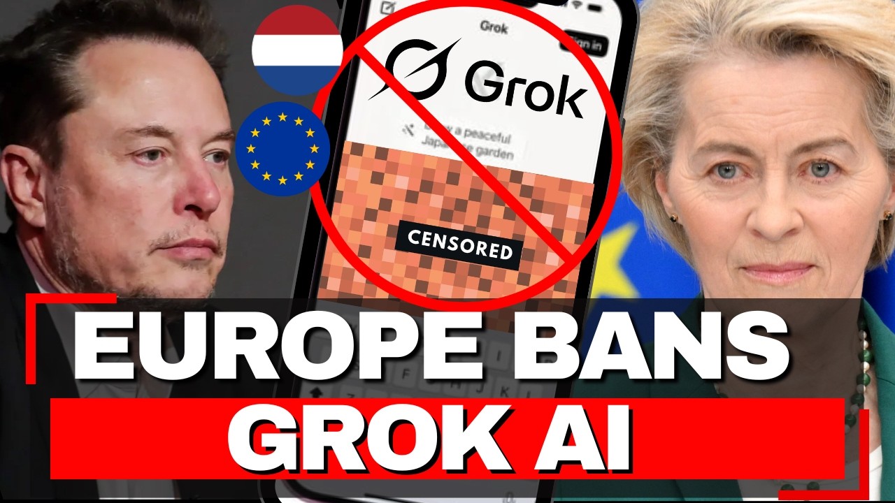 Europe BANS Grok – €100K Daily Fine, 3M Sexualized Images Generated, USA AI REJECTED
