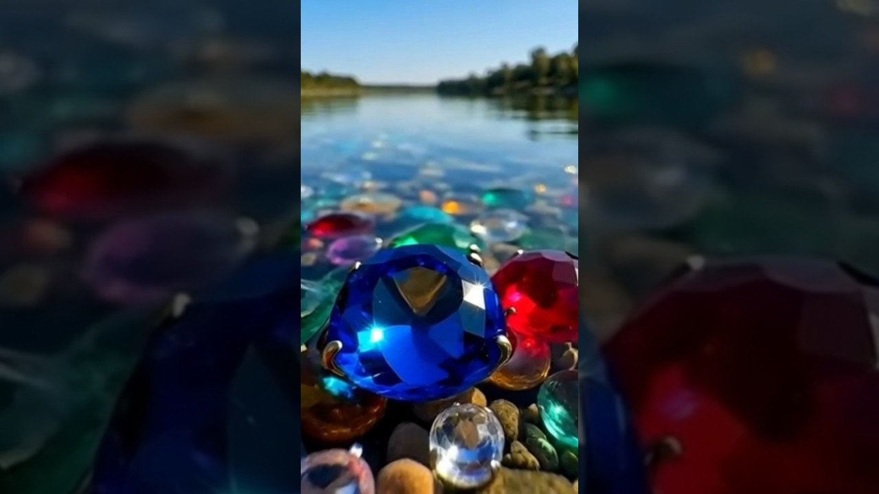 💎A beautiful river of jewels flowing through your heart💎by gemini &grok#aivideo #generativeai #calla