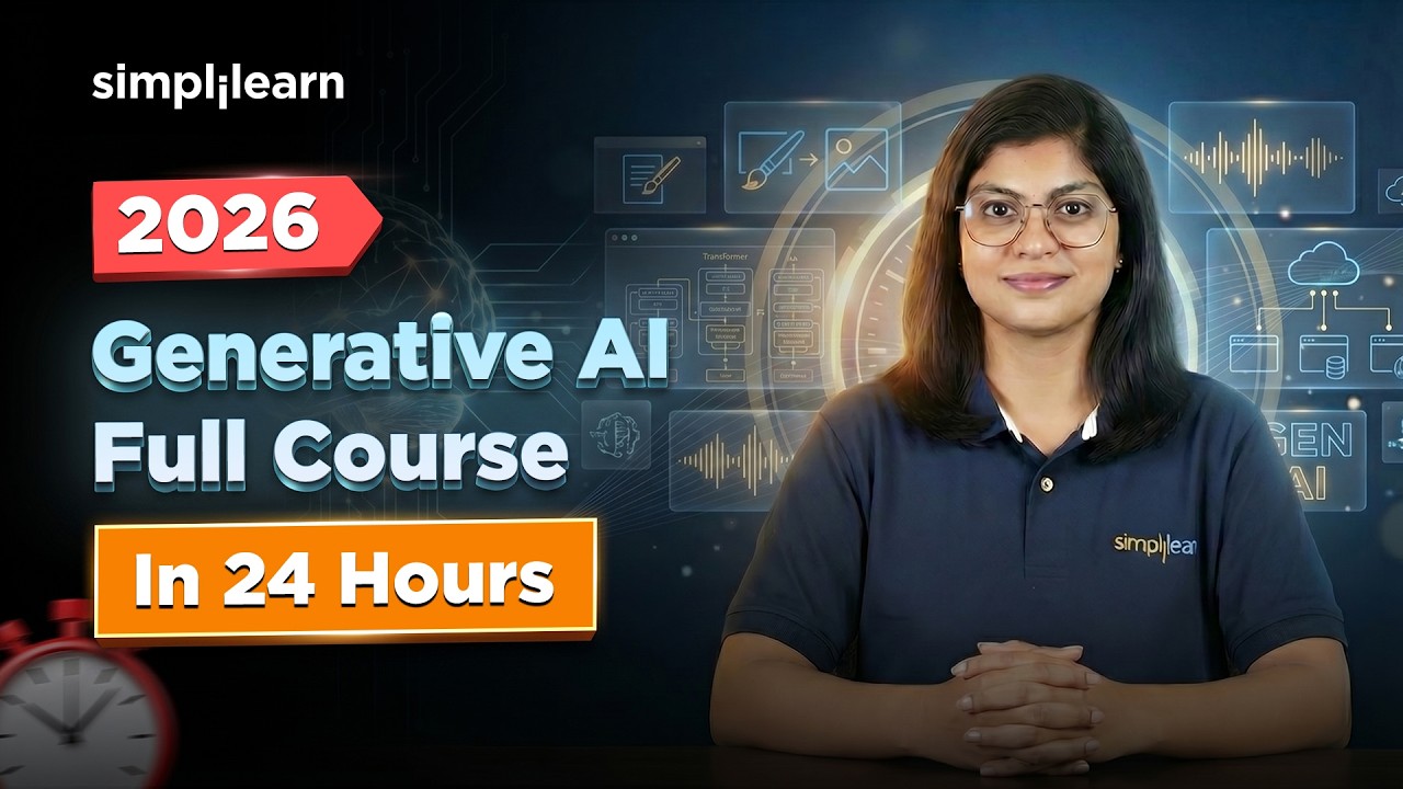 Generative AI Full Course 2026 | Generative AI Training In 24 Hours | Gen AI Tutorial | Simplilearn