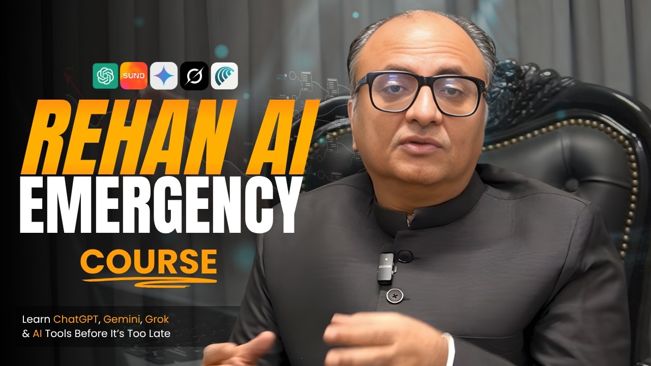 Rehan AI Emergency Course | Learn AI Before It’s Too Late 🚨