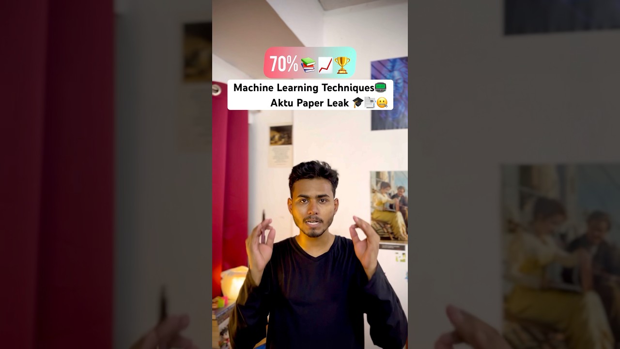 Machine Learning Techniques (MLT) AKTU One Shot 📚| Most Important Questions 📑✅ | PYQ | Btech