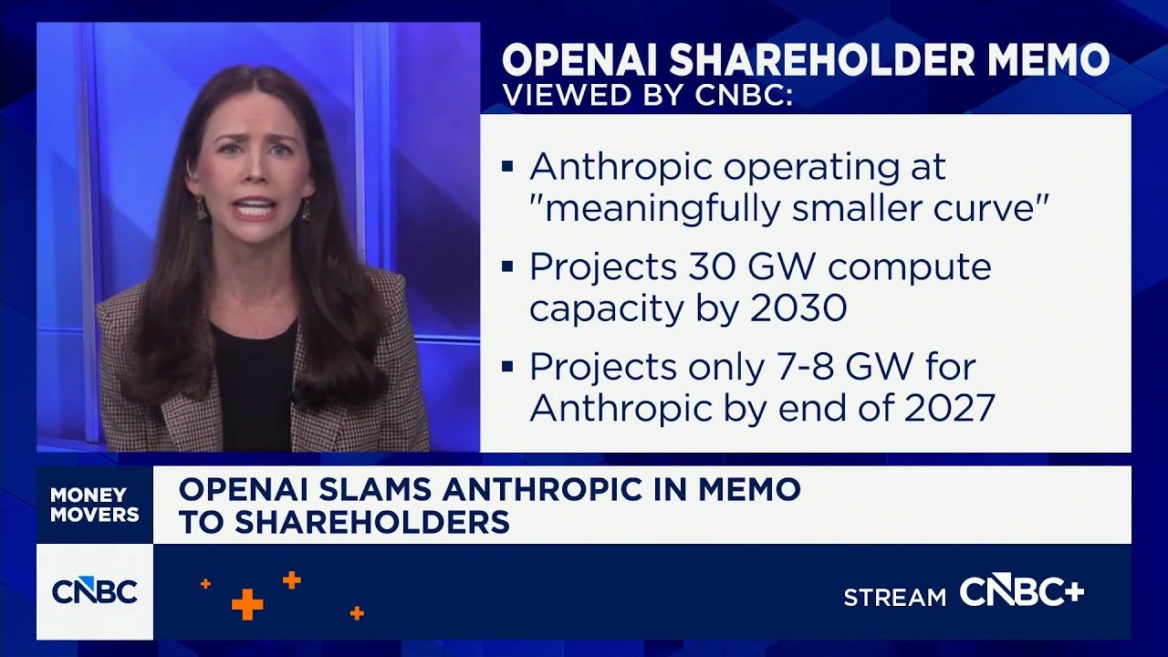 OpenAI slams Anthropic in memo to shareholders