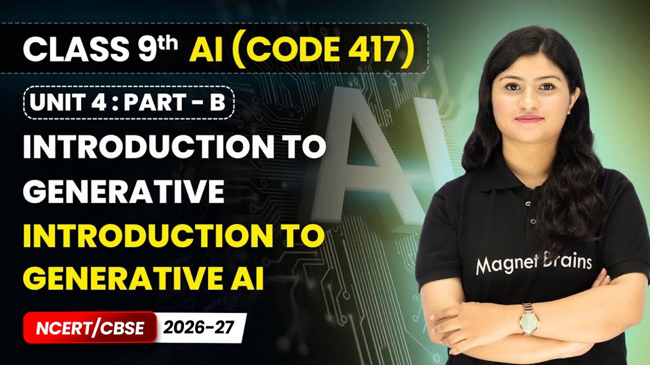 Introduction to Generative AI – Introduction to Generative | Class 9 AI | Unit 4 (CODE 417) Part B