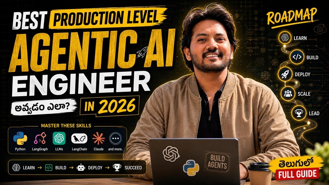99% People Learn AI Wrong | Agentic AI Engineer Roadmap 2026 in Telugu