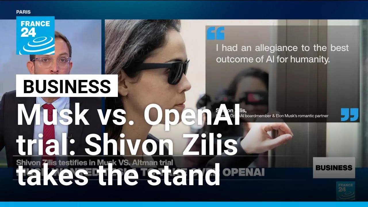 Musk vs. OpenAI trial: Shivon Zilis testifies Musk wanted Tesla to take over OpenAI • FRANCE 24