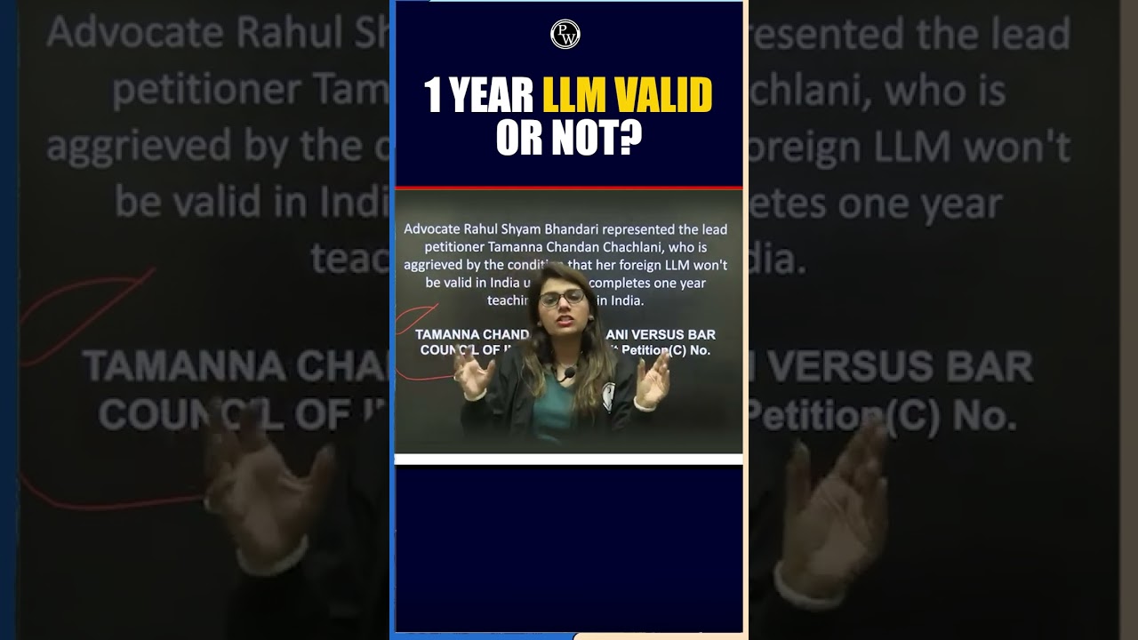 1 Year LLM Valid or Not? 🤔 #Shorts #LLM #LLB #LawStudent #JudiciaryAspirants