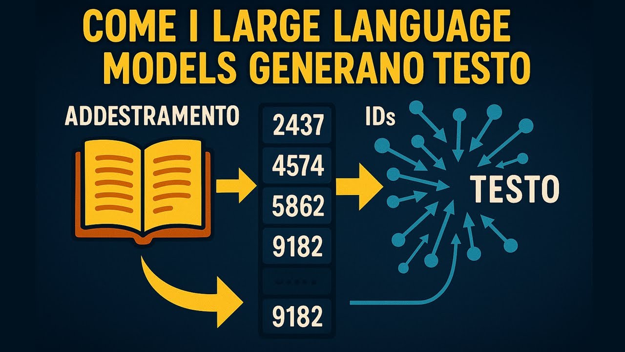 Come un LLM genera testo: da ID a vettori a parole