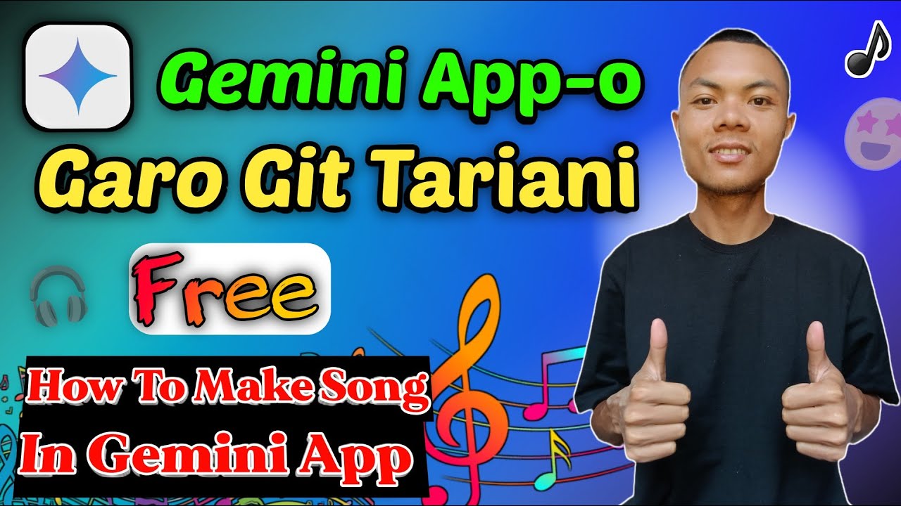 Gemini App-o Garo Git Tariani 🤩 | How To Make Song In Gemini App 🤩