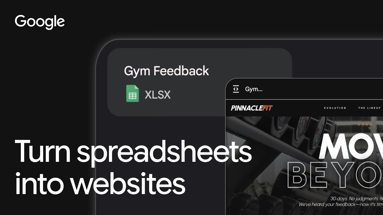 Gemini 3 Flash | Turn Spreadsheets Into Websites in a Flash