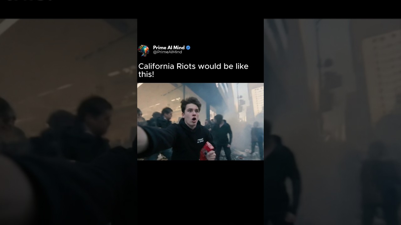 California Riots Caught in 4k With VEO 3! 😳 #veo3 #ai #Google #Gemini