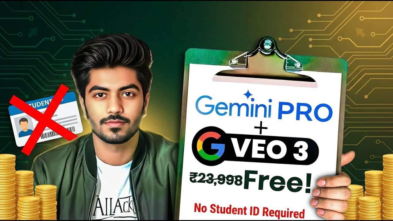 Get Gemini Pro + VEO 3 For Free | No Student ID Needed (100% Working Guide)
