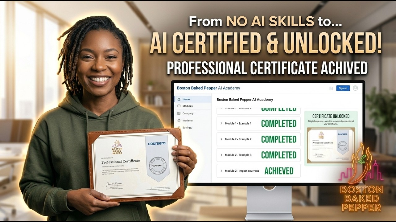 Stop Paying for Tech Degrees: How to Get Google AI Certified for FREE! | @BostonBakedPepper