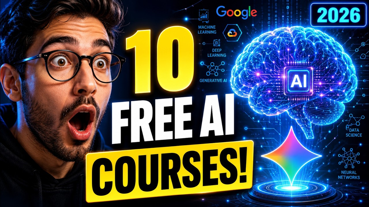 Top 10 Google AI Courses for Beginners in 2026 🤖  Learn AI with Google