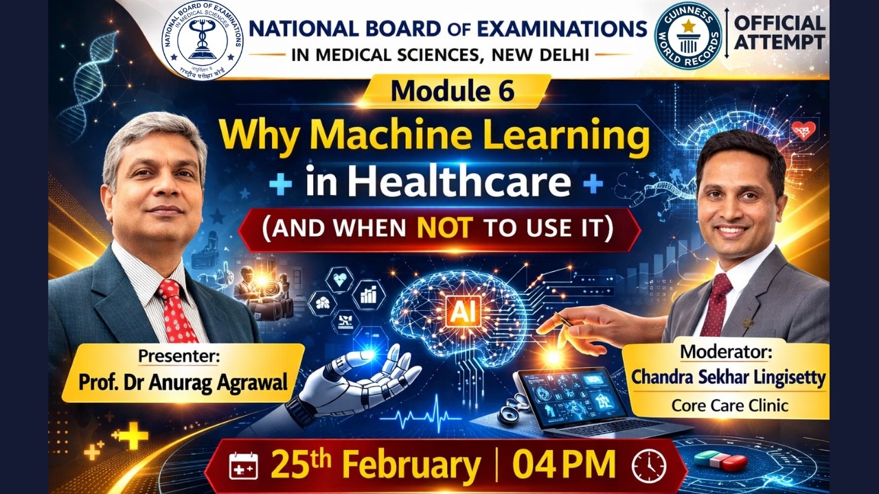 Module 6 – AI in Healthcare : Why Machine Learning in Healthcare (and When Not to Use It)