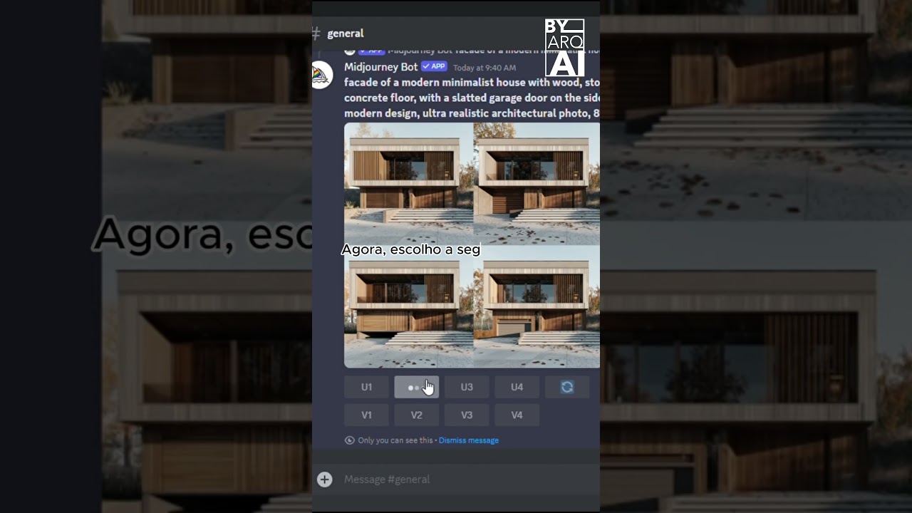 Passo a passo: Render de fachada com AI – Midjourney #learnai