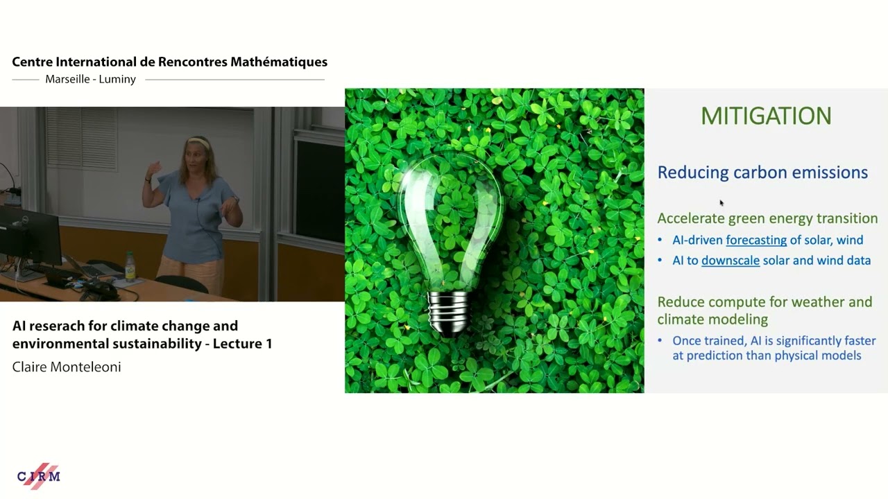 Claire Monteleoni: Machine learning for climate change – Lecture 1