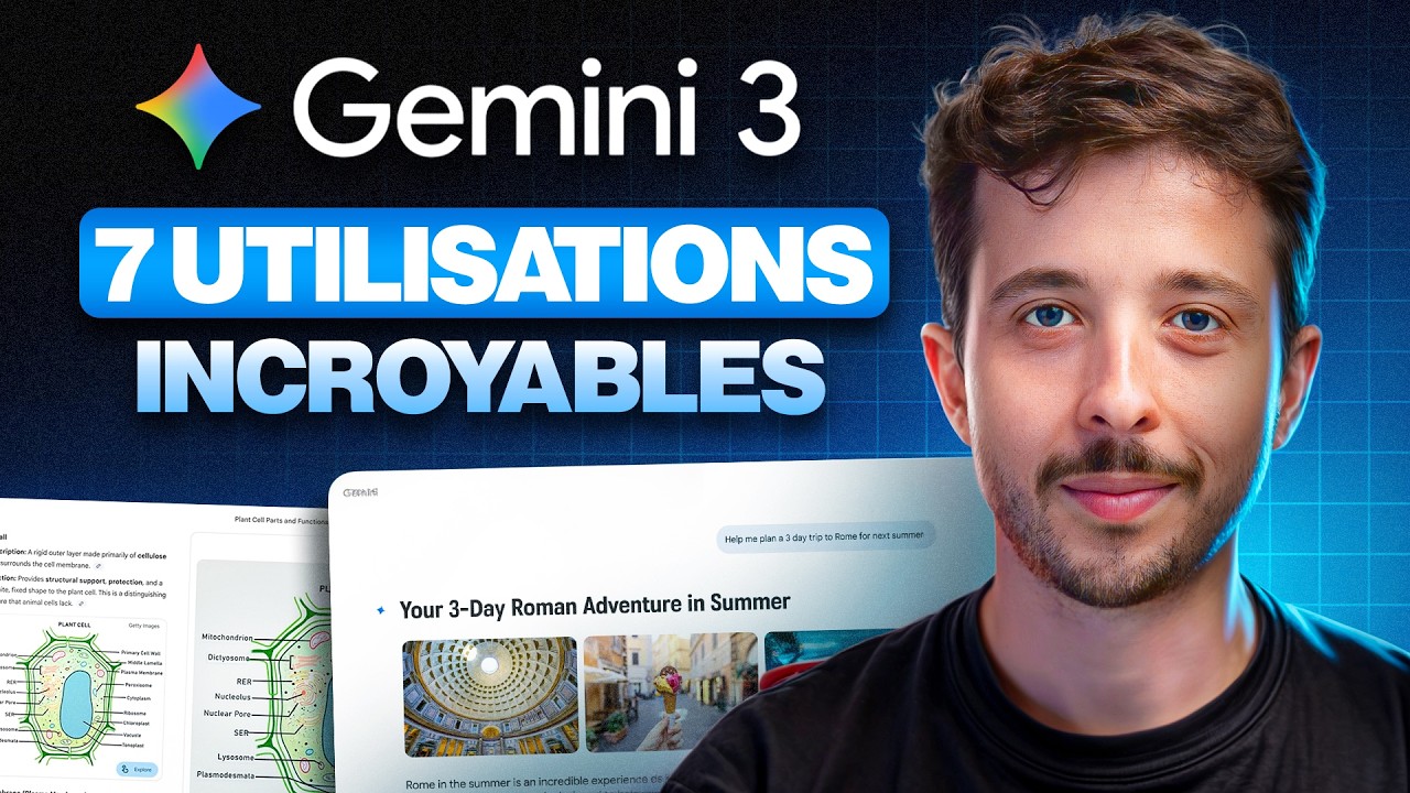 7 utilisations INCROYABLES de GEMINI 3 (Google a gagné)