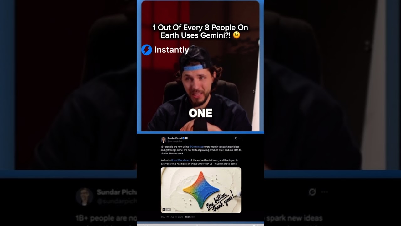 @InstantlyAI Is Google Caping About Gemini's Numbers  🤨 #ai #google #geminiai #chatgpt #technews