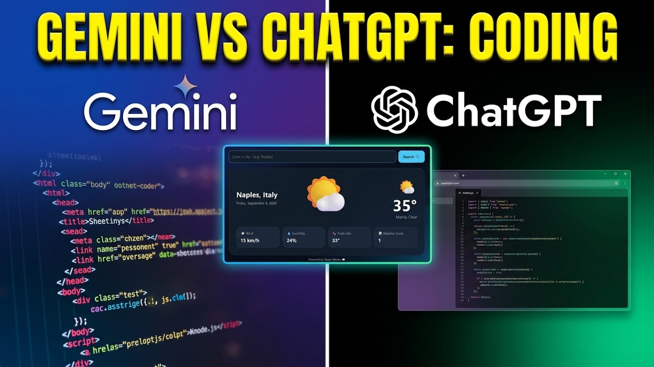 ChatGPT vs Gemini: Who Built a Better Weather App? ☁️